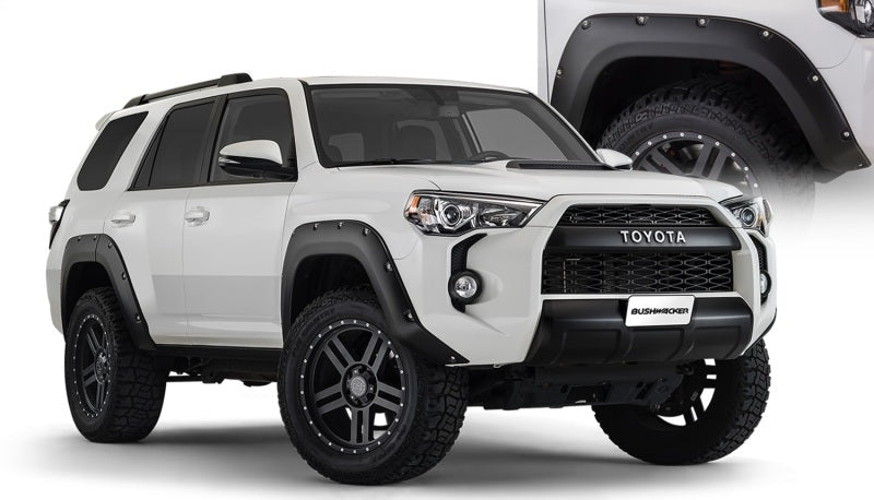 Bushwacker 14-18 Toyota 4Runner Pocket Style Flares 4pc Excludes Limited - Black - Crew Original