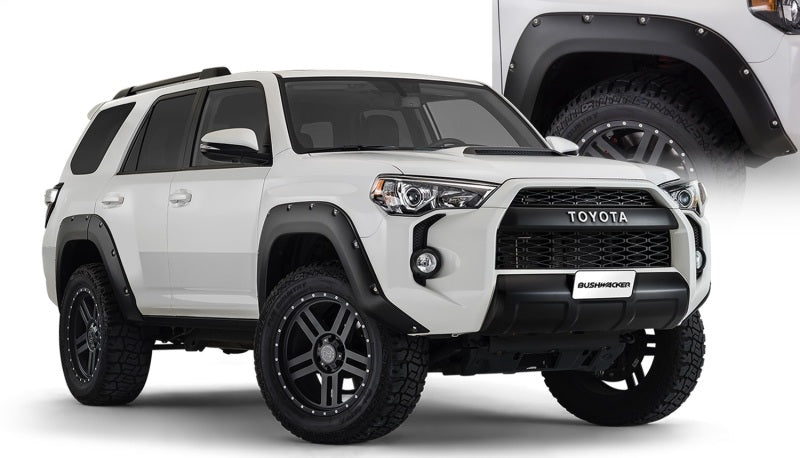 Bushwacker 14-18 Toyota 4Runner Pocket Style Flares 4pc Excludes Limited - Black - Crew Original