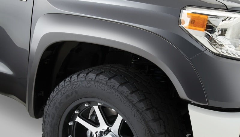 Bushwacker 14-18 Toyota Tundra Fleetside Extend-A-Fender Style Flares 4pc - Black - Crew Original