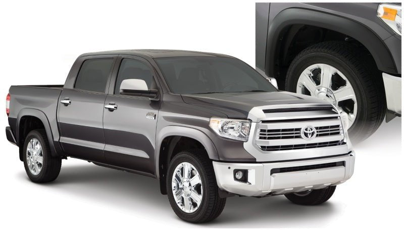 Bushwacker 14-18 Toyota Tundra Fleetside OE Style Flares 4pc 66.7/78.7/97.6in Bed - Black - Crew Original