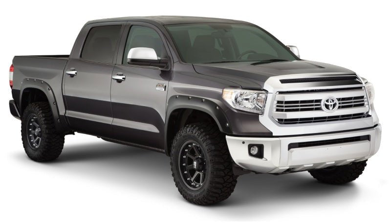 Bushwacker 14-18 Toyota Tundra Fleetside Pocket Style Flares 4pc 66.7/78.7/97.6in Bed - Black - Crew Original