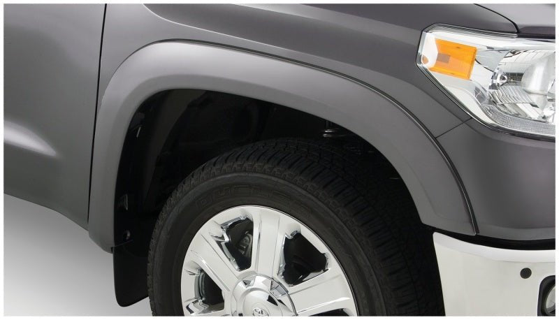 Bushwacker 14-18 Toyota Tundra OE Style Flares 2pc Fits w/ Factory Mudflap - Black - Crew Original