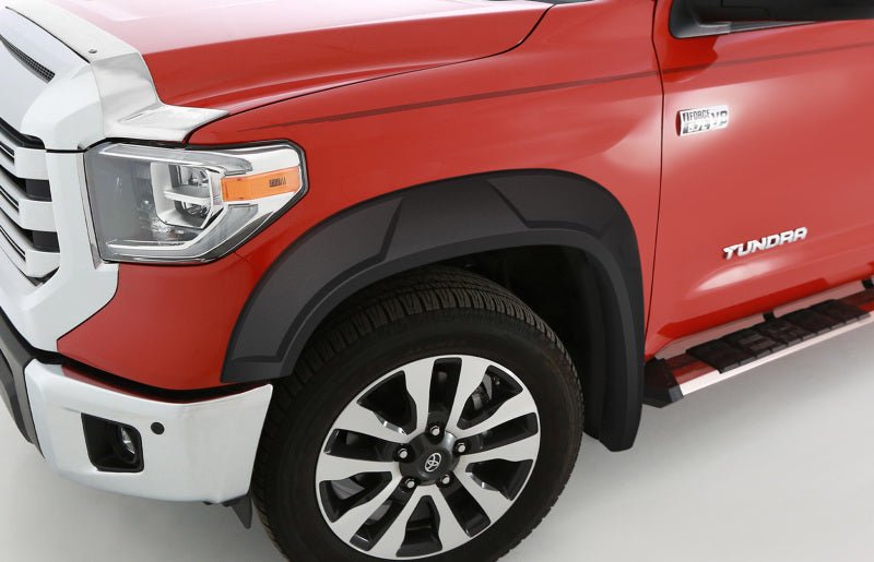 Bushwacker 14-19 Toyota Tundra w/ 66.7in Bed DRT Style Flares 4pc - Black - Crew Original