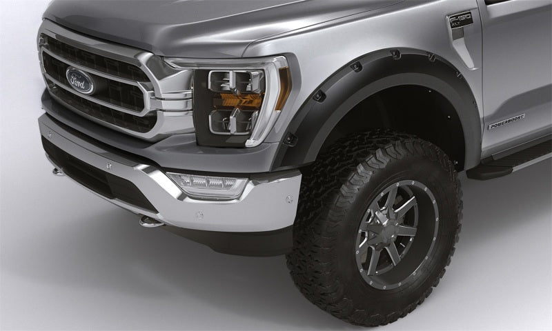 Bushwacker 15-17 Ford F-150 Forge Style Flares 4pc - Black - Crew Original