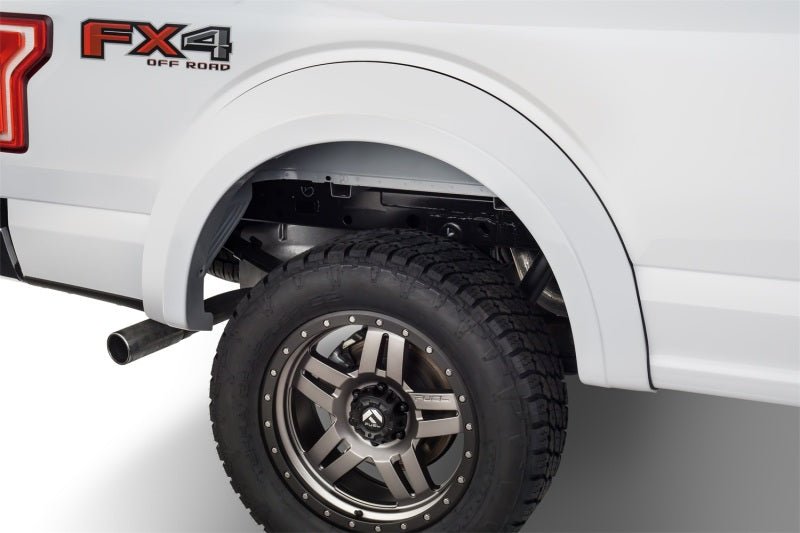 Bushwacker 15-17 Ford F-150 Styleside Extend-A-Fender Style Flares 4pc 67.1/78.9/97.6in Bed - Black - Crew Original