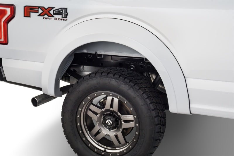 Bushwacker 15-17 Ford F-150 Styleside Extend-A-Fender Style Flares 4pc 67.1/78.9/97.6in Bed - Black - Crew Original