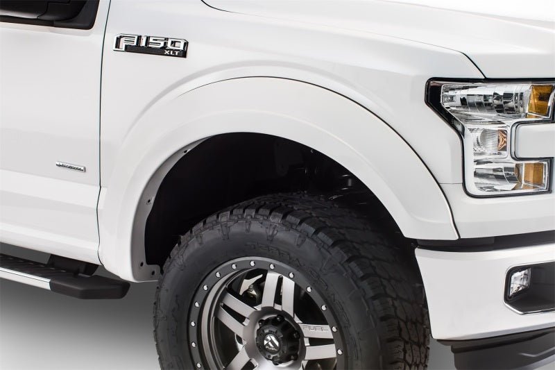 Bushwacker 15-17 Ford F-150 Styleside Extend-A-Fender Style Flares 4pc 67.1/78.9/97.6in Bed - Black - Crew Original