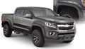 Bushwacker 15-18 Chevy ado Fleetside Pocket Style Flares 4pc 74.0in Bed - Black - Crew Original
