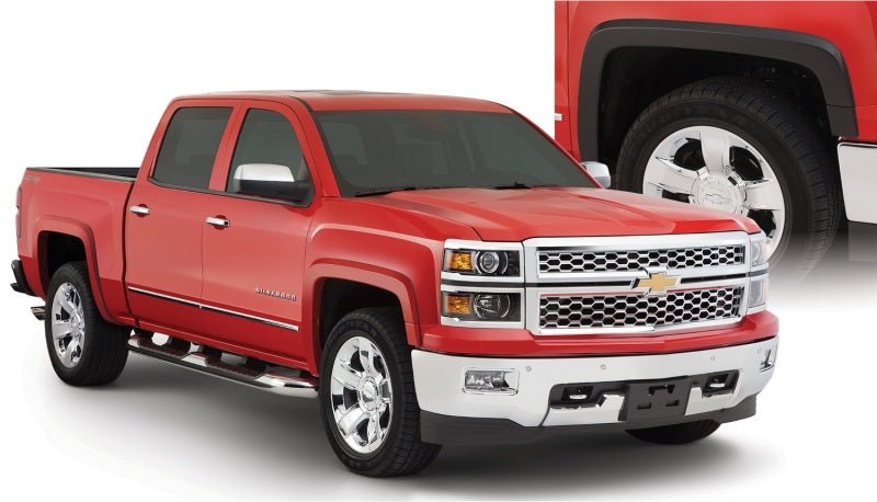 Bushwacker 15-18 Chevy Silverado 2500 HD Fleetside OE Style Flares 4pc 78.8/97.8in Bed - Black - Crew Original