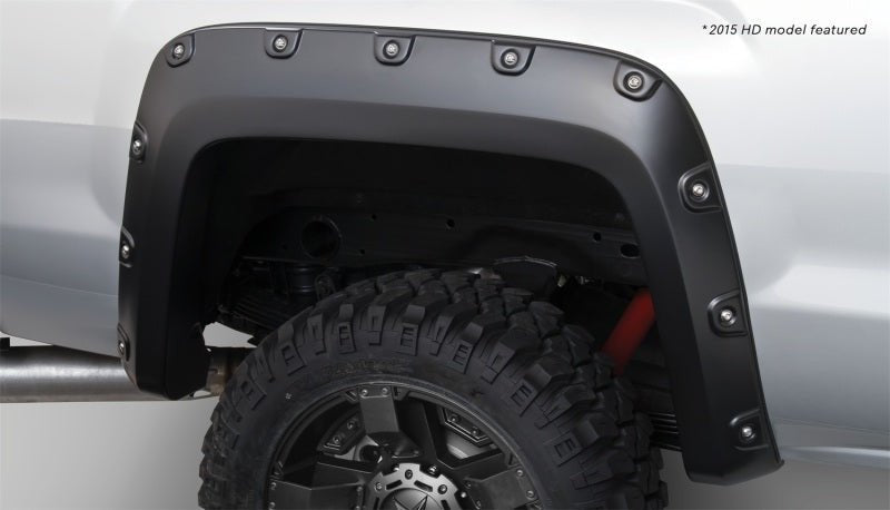 Bushwacker 15-18 GMC Sierra 2500 HD Boss Pocket Style Flares 2pc - Black - Crew Original