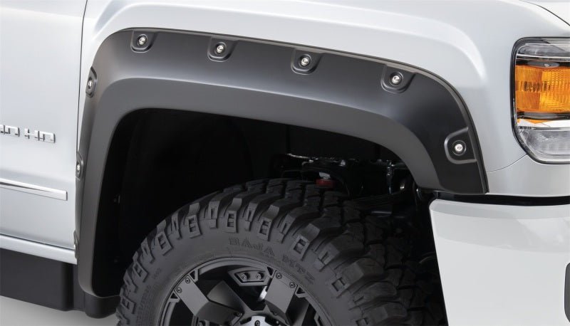 Bushwacker 15-18 GMC Sierra 2500 HD Boss Pocket Style Flares 2pc - Black - Crew Original