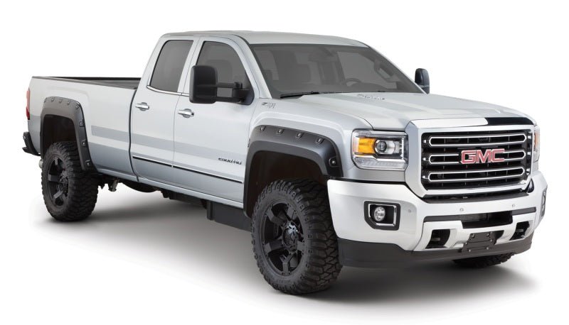 Bushwacker 15-18 GMC Sierra 2500 HD Boss Pocket Style Flares 4pc 78.8/97.6in Bed - Black - Crew Original
