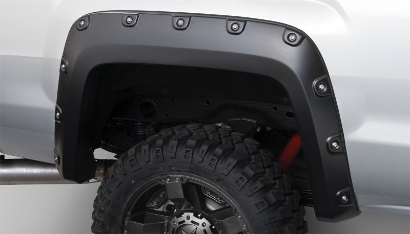 Bushwacker 15-18 GMC Sierra 2500 HD Boss Pocket Style Flares 4pc 78.8/97.6in Bed - Black - Crew Original
