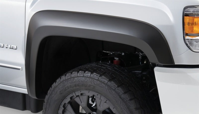 Bushwacker 15-18 GMC Sierra 2500 HD Extend-A-Fender Style Flares 4pc 78.8/97.6in Bed - Black - Crew Original