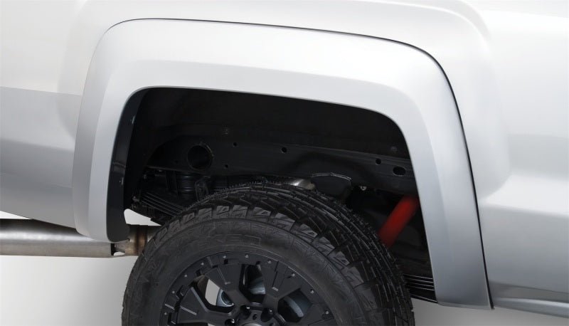 Bushwacker 15-18 GMC Sierra 2500 HD Extend-A-Fender Style Flares 4pc 78.8/97.6in Bed - Black - Crew Original