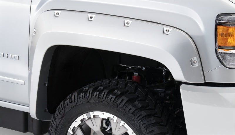 Bushwacker 15-18 GMC Sierra 2500 HD Pocket Style Flares 4pc 78.8/97.6in Bed - Black - Crew Original