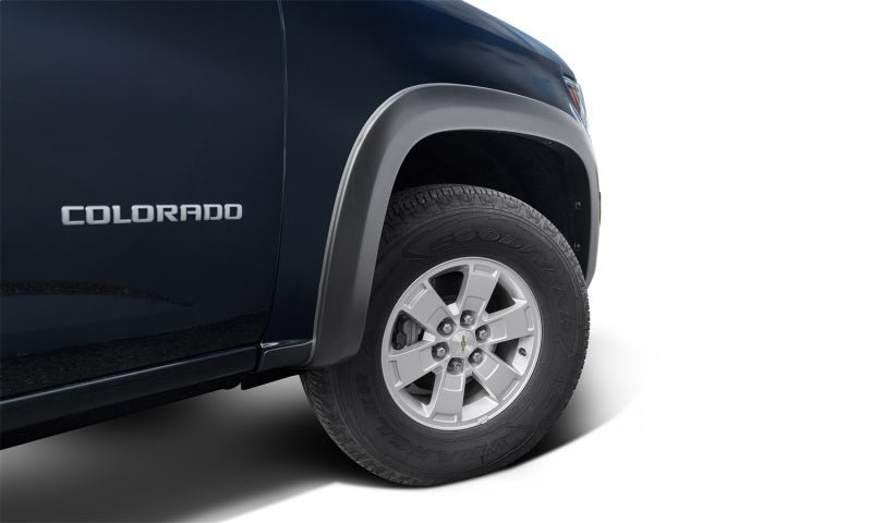 Bushwacker 15-19 Chevy Colorado OE Style Fender Flares 2pc Front - Black - Crew Original