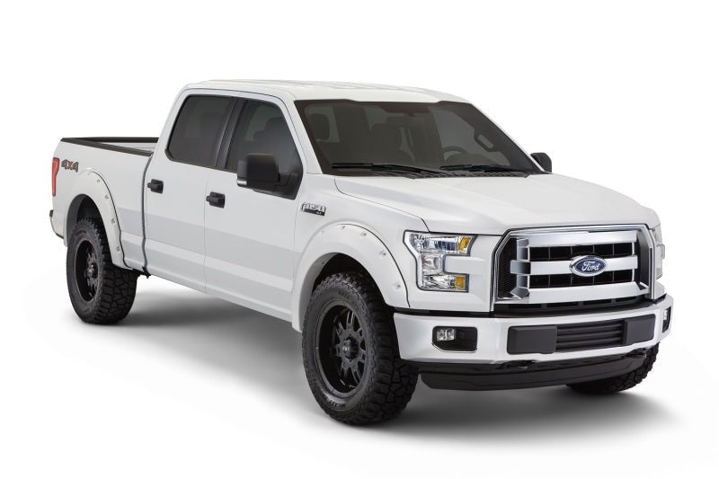 Bushwacker 16-17 Ford F-150 Styleside Pocket Style Flares 4pc 78.9/67.1/97.6in Bed - Oxford White - Crew Original