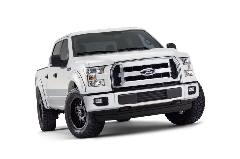 Bushwacker 16-17 Ford F-150 Styleside Pocket Style Flares 4pc 78.9/67.1/97.6in Bed - Oxford White - Crew Original