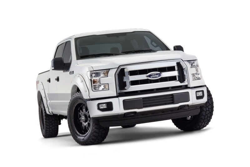 Bushwacker 16-17 Ford F-150 Styleside Pocket Style Flares 4pc 78.9/67.1/97.6in Bed - Oxford White - Crew Original