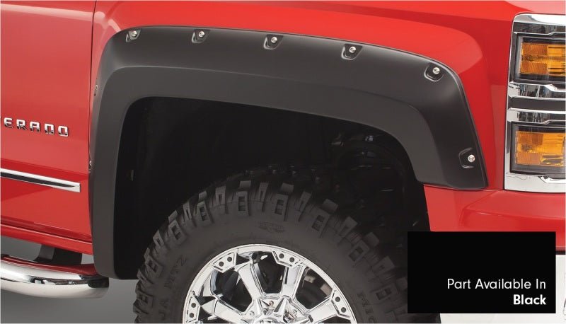 Bushwacker 16-18 Chevy Silverado 1500 Fleetside Pocket Style Flares 4pc 78.8/97.8in Bed - Black - Crew Original