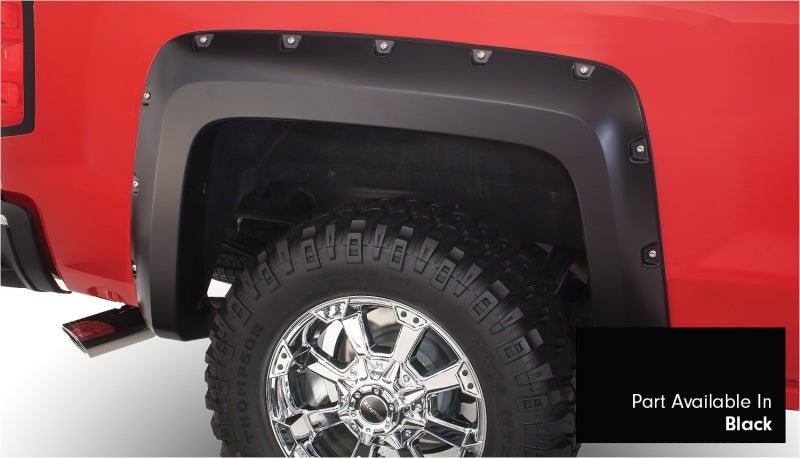 Bushwacker 16-18 Chevy Silverado 1500 Fleetside Pocket Style Flares 4pc 78.8/97.8in Bed - Black - Crew Original