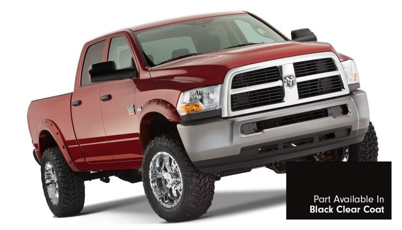 Bushwacker 16-18 Dodge Ram 2500 Fleetside Pocket Style Flares 4pc 76.3/98.3in Bed - Black CC - Crew Original
