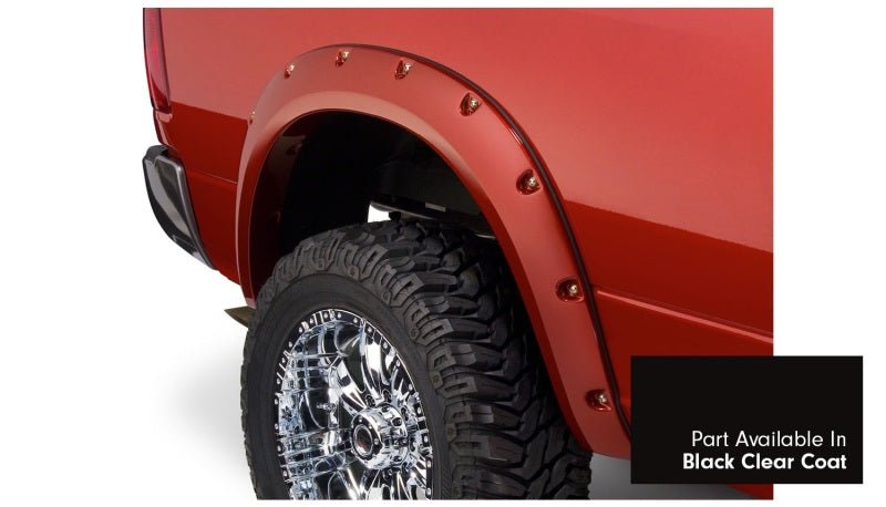 Bushwacker 16-18 Dodge Ram 2500 Fleetside Pocket Style Flares 4pc 76.3/98.3in Bed - Black CC - Crew Original