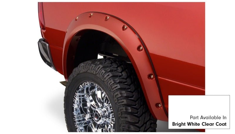 Bushwacker 16-18 Dodge Ram 2500 Fleetside Pocket Style Flares 4pc 76.3/98.3in Bed - Bright White CC - Crew Original