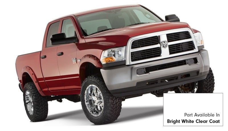 Bushwacker 16-18 Dodge Ram 2500 Fleetside Pocket Style Flares 4pc 76.3/98.3in Bed - Bright White CC - Crew Original