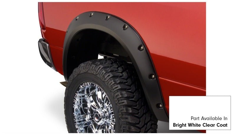 Bushwacker 16-18 Dodge Ram 2500 Fleetside Pocket Style Flares 4pc 76.3/98.3in Bed - Bright White CC - Crew Original