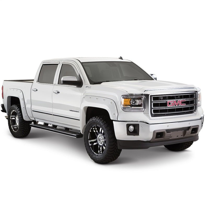 Bushwacker 16-18 Dodge Ram 2500 Fleetside Pocket Style Flares 4pc - Brilliant Blk Crystal - Crew Original