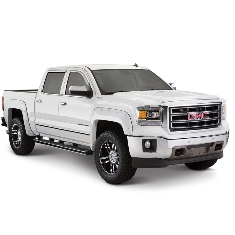 Bushwacker 16-18 Dodge Ram 2500 Fleetside Pocket Style Flares 4pc - Brilliant Blk Crystal - Crew Original
