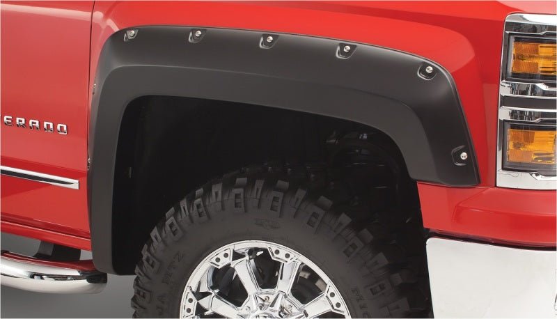 Bushwacker 16-18 GMC Canyon Pocket Style Flares 4pc 6ft Bed - Black - Crew Original