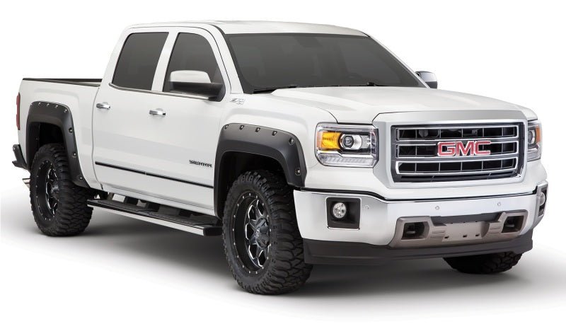 Bushwacker 16-18 GMC Sierra 1500 Pocket Style Flares 4pc - Black - Crew Original