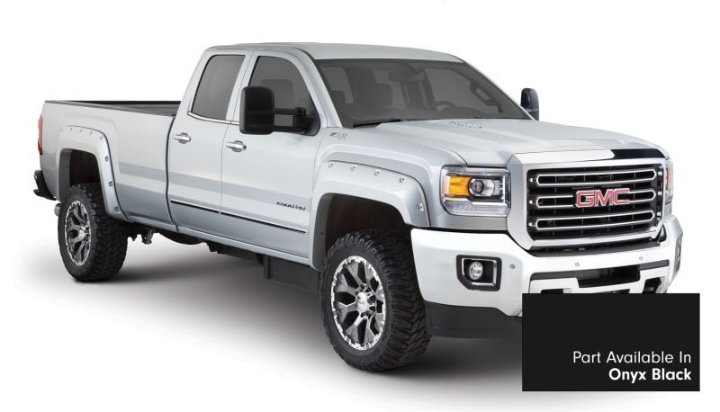 Bushwacker 16-18 GMC Sierra 1500 Pocket Style Flares 4pc - Onyx Black - Crew Original