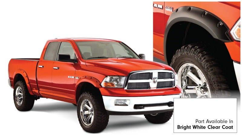 Bushwacker 16-18 Ram 1500 Fleetside Pocket Style Flares 4pc 67.4/76.3/96.3in Bed - Bright White CC - Crew Original
