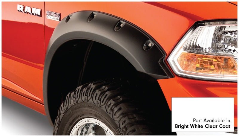Bushwacker 16-18 Ram 1500 Fleetside Pocket Style Flares 4pc 67.4/76.3/96.3in Bed - Bright White CC - Crew Original