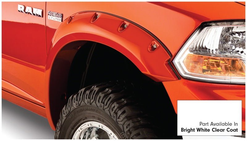Bushwacker 16-18 Ram 1500 Fleetside Pocket Style Flares 4pc 67.4/76.3/96.3in Bed - Bright White CC - Crew Original