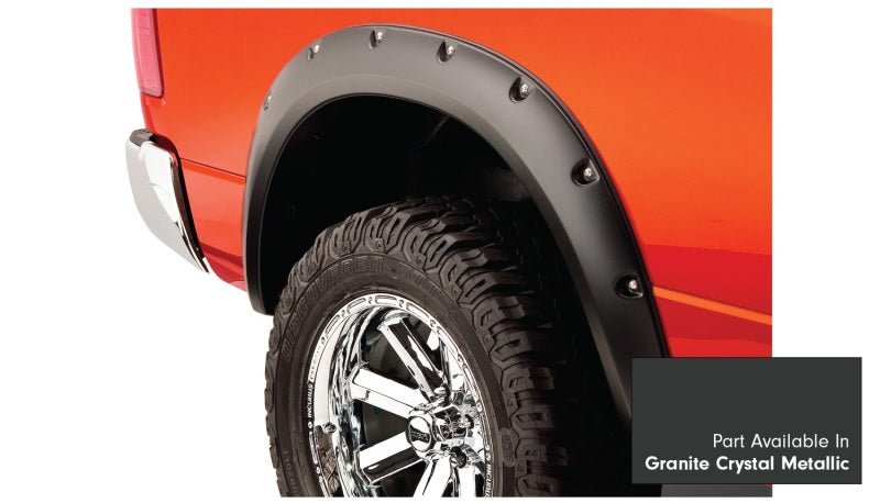 Bushwacker 16-18 Ram 1500 Fleetside Pocket Style Flares 4pc 67.4/76.3/96.3in Bed - Granite Crystal - Crew Original