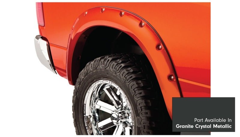 Bushwacker 16-18 Ram 1500 Fleetside Pocket Style Flares 4pc 67.4/76.3/96.3in Bed - Granite Crystal - Crew Original
