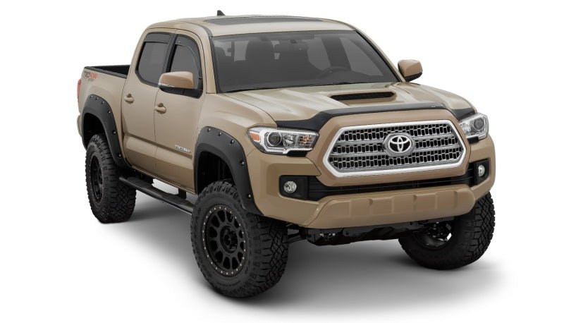 Bushwacker 16-18 Toyota Tacoma Pocket Style Flares 4pc 60.5/73.7in Bed - Black - Crew Original