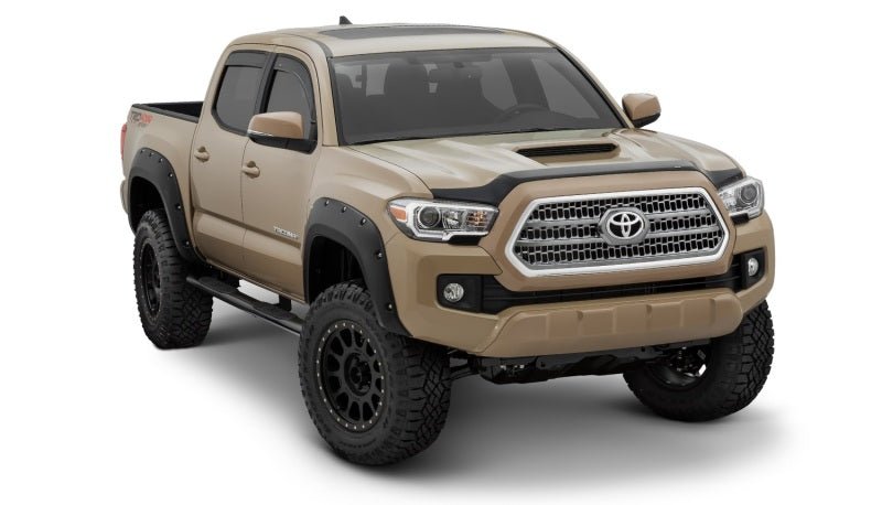 Bushwacker 16-18 Toyota Tacoma Pocket Style Flares 4pc 60.5/73.7in Bed - Black - Crew Original