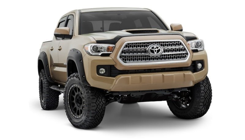 Bushwacker 16-18 Toyota Tacoma Pocket Style Flares 4pc 60.5/73.7in Bed - Black - Crew Original