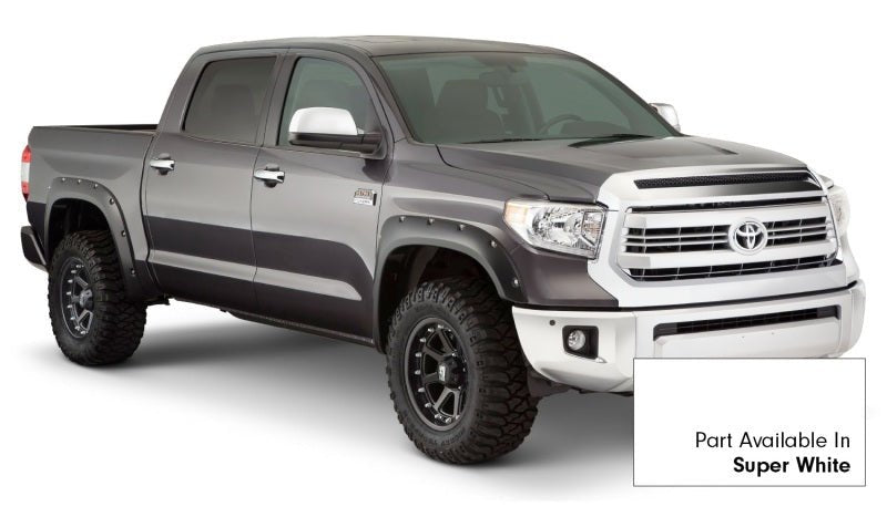 Bushwacker 16-18 Toyota Tundra Fleetside Pocket Style Flares 4pc 66.7/78.7/97.6in Bed - Super White - Crew Original