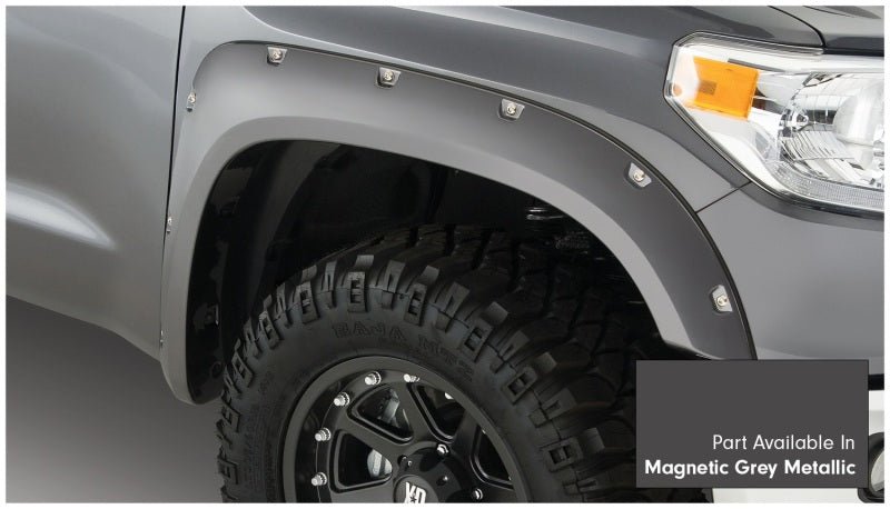 Bushwacker 16-18 Toyota Tundra Fleetside Pocket Style Flares 4pc - Magnetic Grey - Crew Original