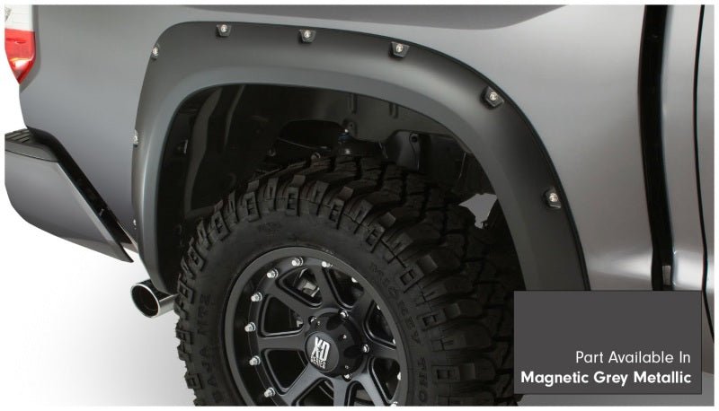 Bushwacker 16-18 Toyota Tundra Fleetside Pocket Style Flares 4pc - Magnetic Grey - Crew Original