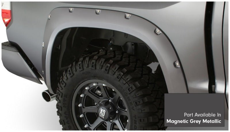 Bushwacker 16-18 Toyota Tundra Fleetside Pocket Style Flares 4pc - Magnetic Grey - Crew Original