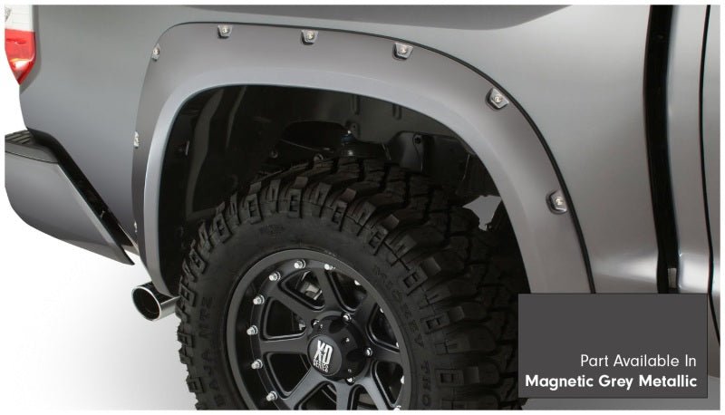 Bushwacker 16-18 Toyota Tundra Fleetside Pocket Style Flares 4pc - Magnetic Grey - Crew Original