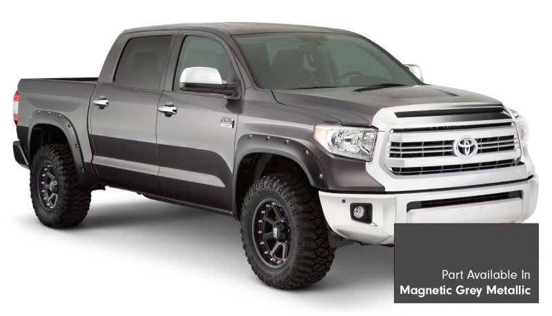 Bushwacker 16-18 Toyota Tundra Fleetside Pocket Style Flares 4pc - Magnetic Grey - Crew Original